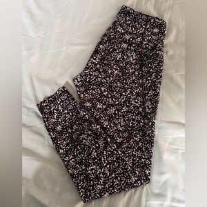 Old Navy High-Waist Printed Leggings - Black small  H24